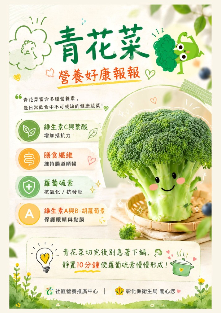 青花菜營養好康報報!宣傳圖片