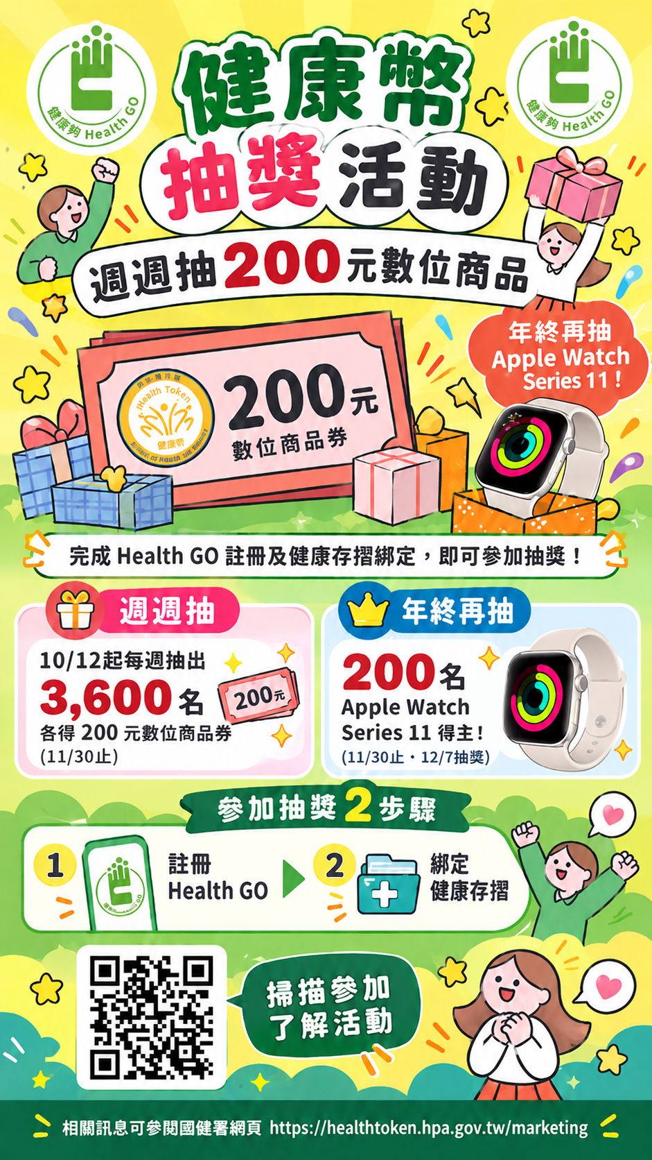 健康幣抽獎活動宣傳圖片